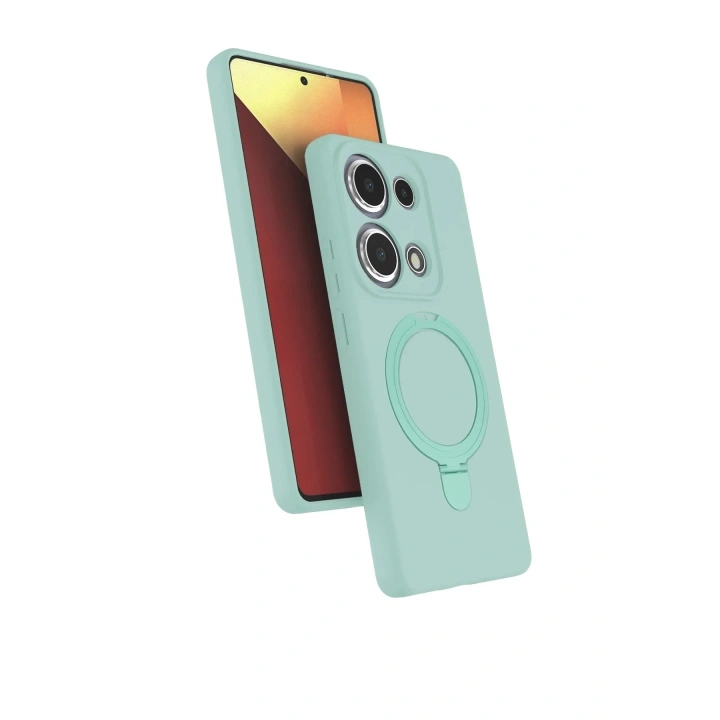 Mey İthalat®   Redmi Note 13 Pro 4G Regal Magsafe Standlı Kapak - Su Yeşili