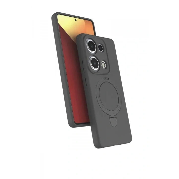 Mey İthalat®   Redmi Note 13 Pro 4G Regal Magsafe Standlı Kapak - Titan Gri