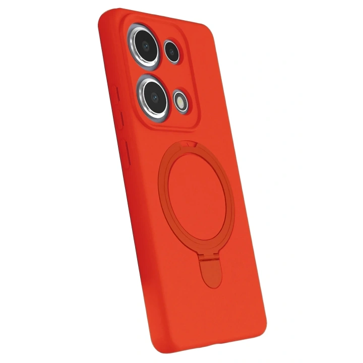 Mey İthalat®   Redmi Note 13 Pro 4G Regal Magsafe Standlı Kapak - Turuncu