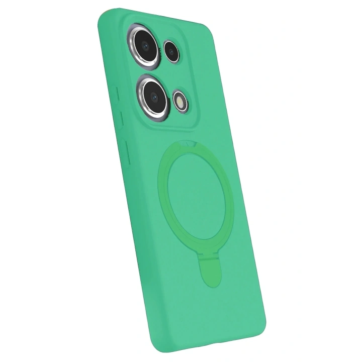 Mey İthalat®   Redmi Note 13 Pro 4G Regal Magsafe Standlı Kapak - Yeşil