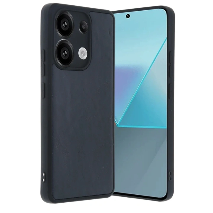 Mey İthalat®   Redmi Note 13 Pro 5G Kılıf Aras Deri Kapak - Lacivert