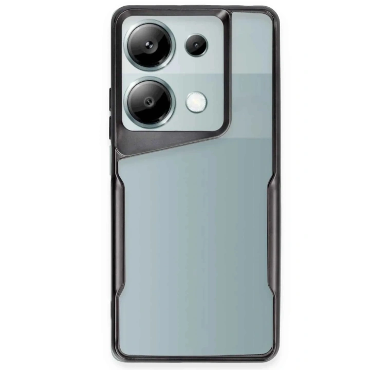 Mey İthalat®   Redmi Note 13 Pro 5G Kılıf Boyi Silikon Kapak - Siyah