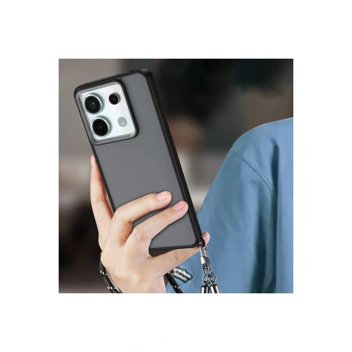 Mey İthalat®   Redmi Note 13 Pro 5G Kılıf Elegant Kapak - Siyah