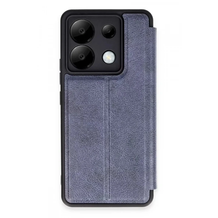 Mey İthalat®   Redmi Note 13 Pro 5G Kılıf Flip Cover - Lacivert