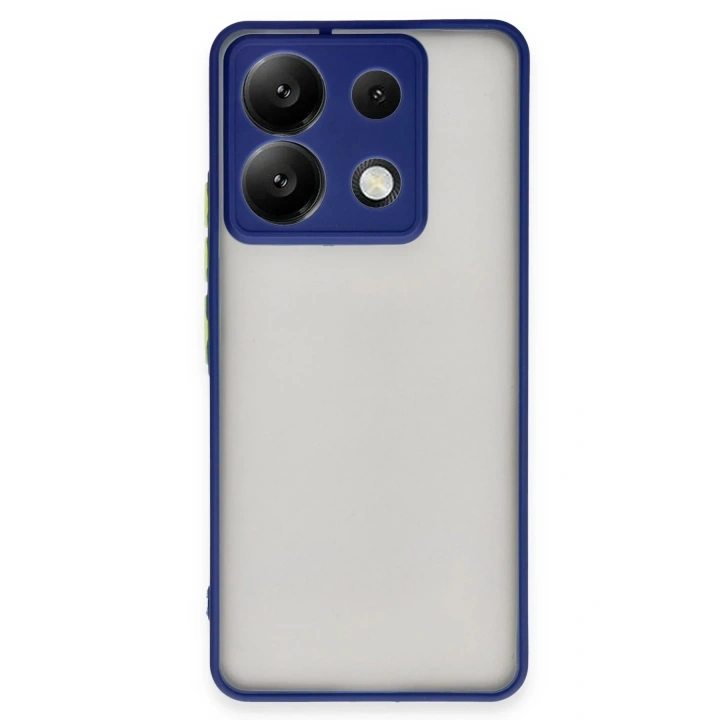 Mey İthalat®   Redmi Note 13 Pro 5G Kılıf Montreal Silikon Kapak - Lacivert