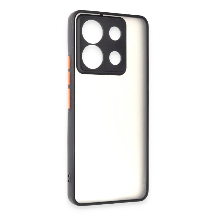 Mey İthalat®   Redmi Note 13 Pro 5G Kılıf Montreal Silikon Kapak - Siyah