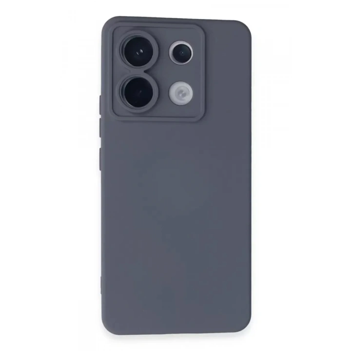 Mey İthalat®   Redmi Note 13 Pro 5G Kılıf Nano içi Kadife Silikon - Gri