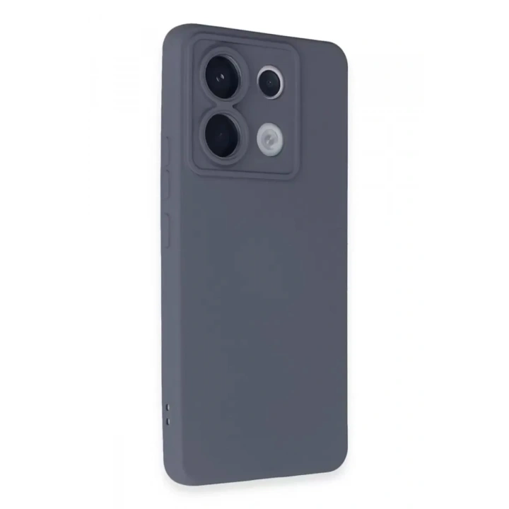 Mey İthalat®   Redmi Note 13 Pro 5G Kılıf Nano içi Kadife Silikon - Gri