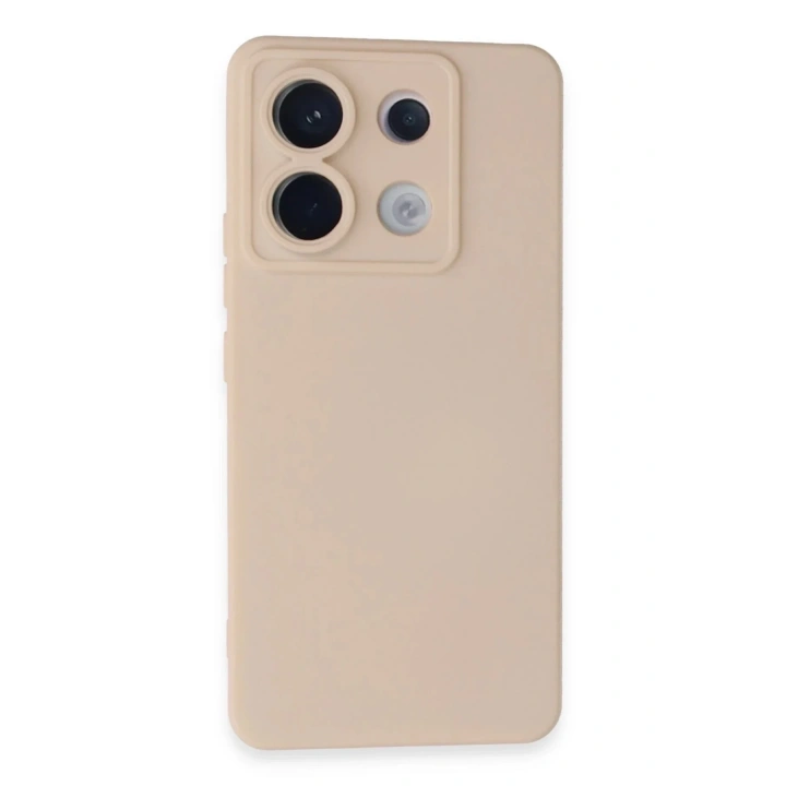 Mey İthalat®   Redmi Note 13 Pro 5G Kılıf Nano içi Kadife Silikon - Pudra