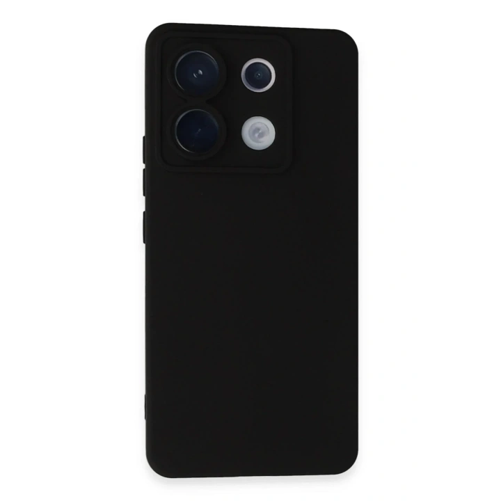 Mey İthalat®   Redmi Note 13 Pro 5G Kılıf Nano içi Kadife Silikon - Siyah