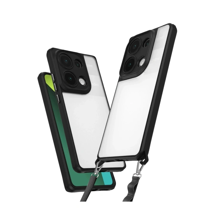 Mey İthalat®   Redmi Note 13 Pro 5G Kılıf Penta Silikon Kılıf - Siyah