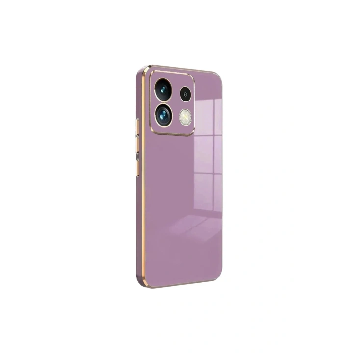 Mey İthalat®   Redmi Note 13 Pro 5G Kılıf Volet Silikon - Mor