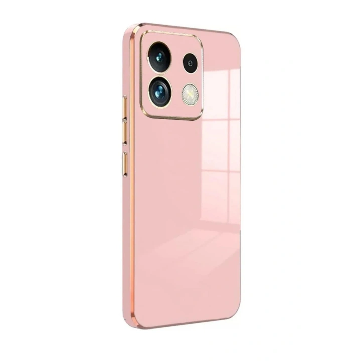 Mey İthalat®   Redmi Note 13 Pro 5G Kılıf Volet Silikon - Pembe