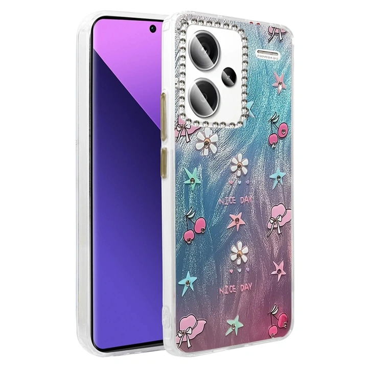 Mey İthalat®   Redmi Note 13 Pro Plus Kılıf Blade Aynalı Desenli Kapak - Desen 4