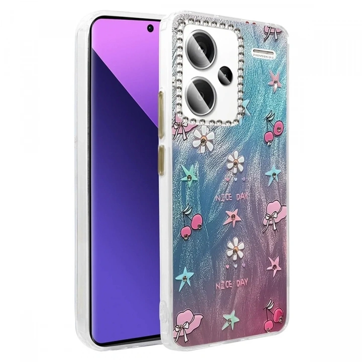 Mey İthalat®   Redmi Note 13 Pro Plus Kılıf Blade Aynalı Desenli Kapak - Desen 4