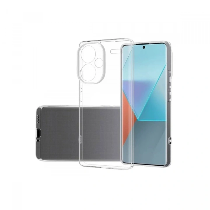 Mey İthalat®   Redmi Note 13 Pro Plus Kılıf Lüx Şeffaf Silikon