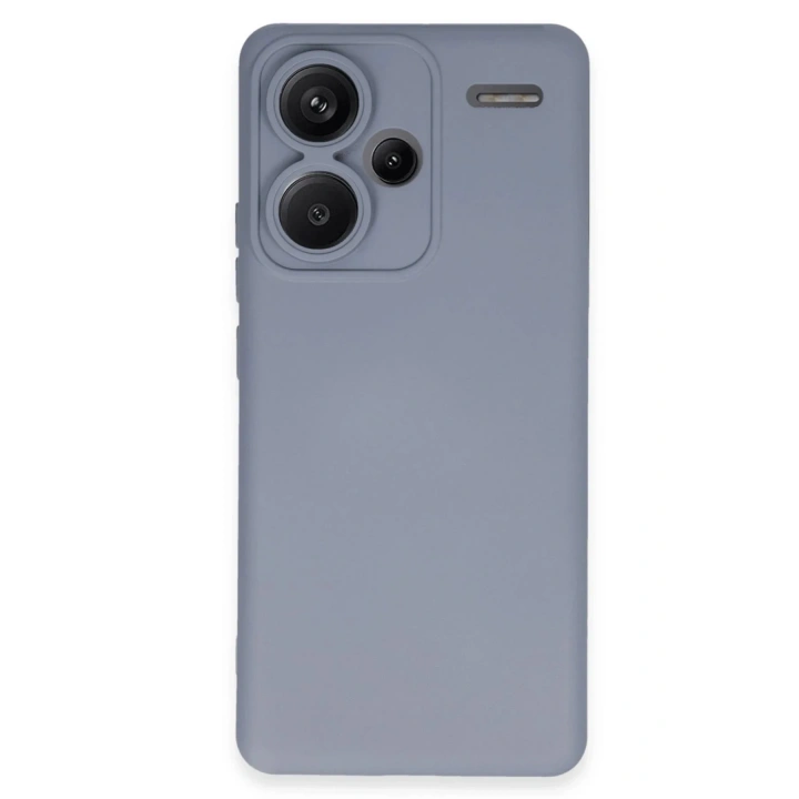 Mey İthalat®   Redmi Note 13 Pro Plus Kılıf Nano içi Kadife Silikon - Gri
