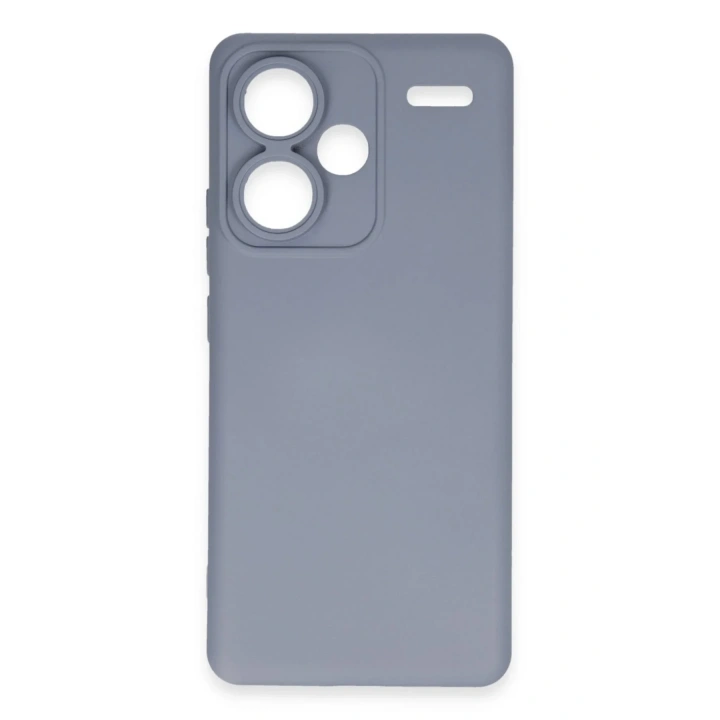 Mey İthalat®   Redmi Note 13 Pro Plus Kılıf Nano içi Kadife Silikon - Gri