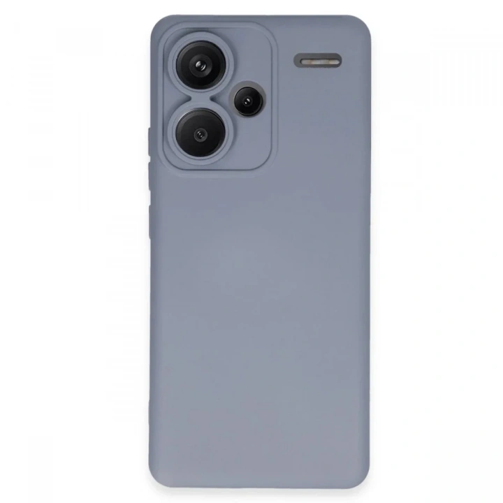 Mey İthalat®   Redmi Note 13 Pro Plus Kılıf Nano içi Kadife Silikon - Gri