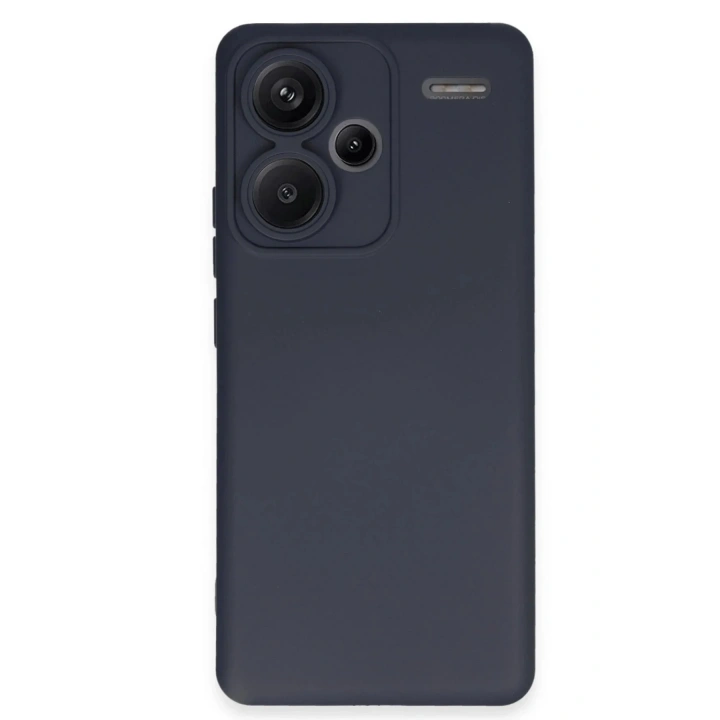 Mey İthalat®   Redmi Note 13 Pro Plus Kılıf Nano içi Kadife Silikon - Lacivert