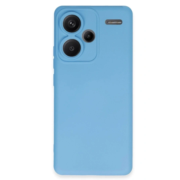 Mey İthalat®   Redmi Note 13 Pro Plus Kılıf Nano içi Kadife Silikon - Mavi