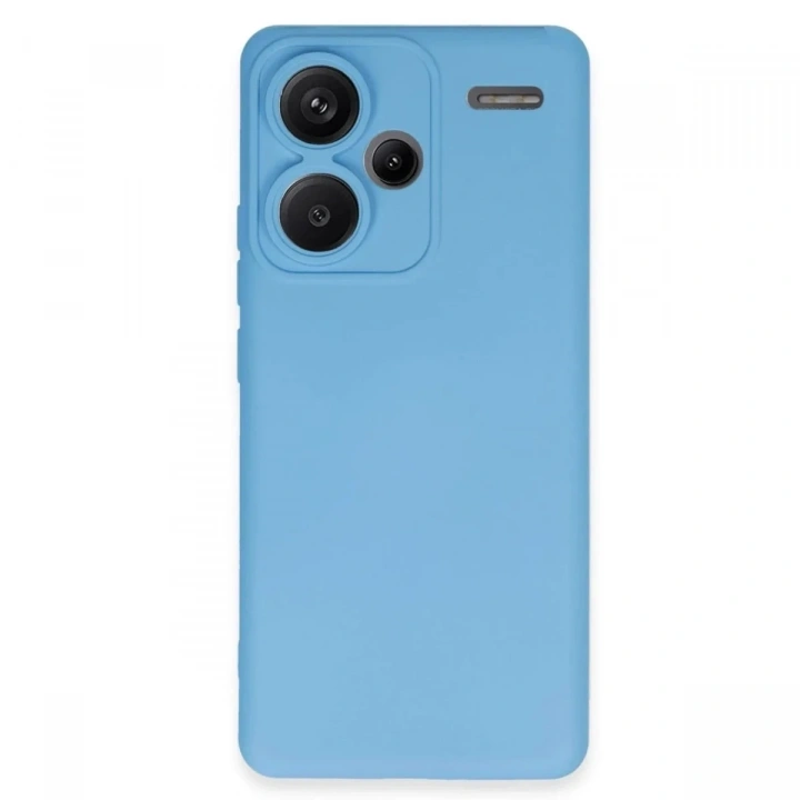Mey İthalat®   Redmi Note 13 Pro Plus Kılıf Nano içi Kadife Silikon - Mavi
