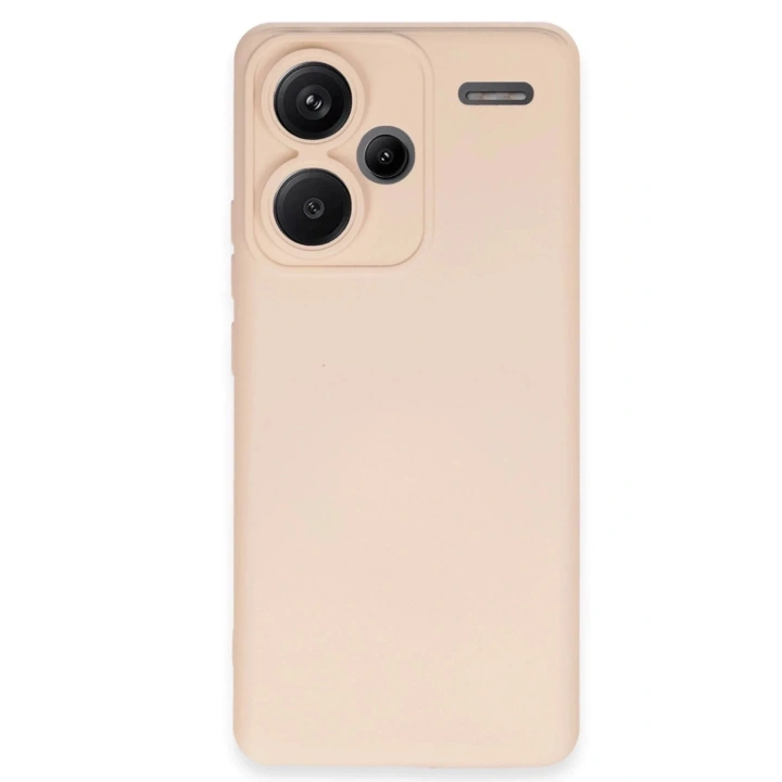 Mey İthalat®   Redmi Note 13 Pro Plus Kılıf Nano içi Kadife Silikon - Pudra