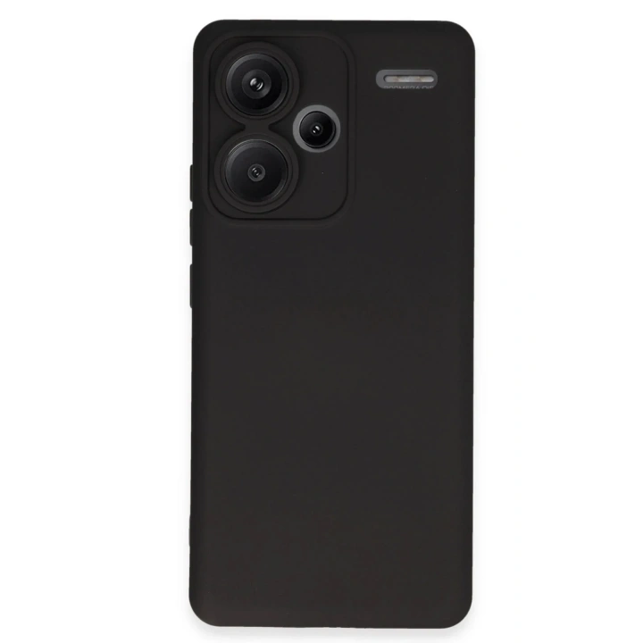 Mey İthalat®   Redmi Note 13 Pro Plus Kılıf Nano içi Kadife Silikon - Siyah