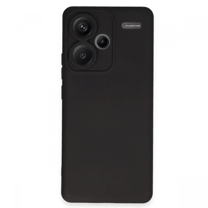 Mey İthalat®   Redmi Note 13 Pro Plus Kılıf Nano içi Kadife Silikon - Siyah