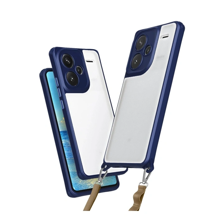 Mey İthalat®   Redmi Note 13 Pro Plus Kılıf Penta Silikon Kılıf - Lacivert