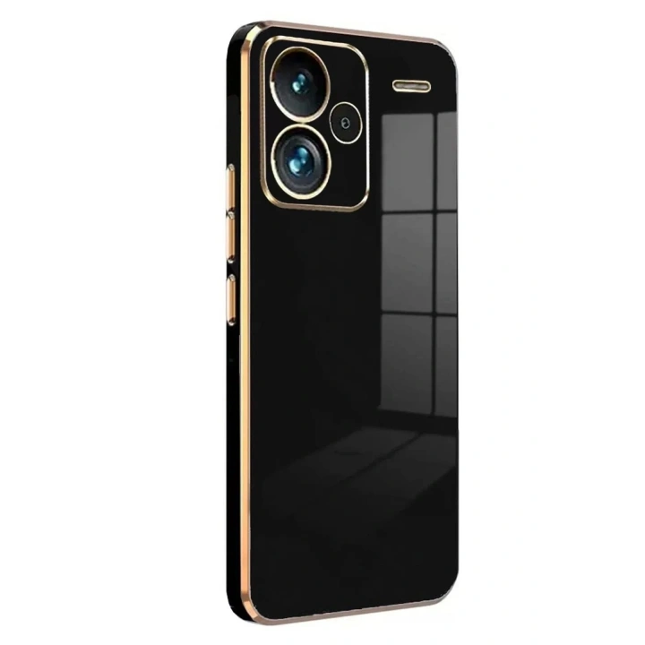 Mey İthalat®   Redmi Note 13 Pro Plus Kılıf Volet Silikon - Siyah