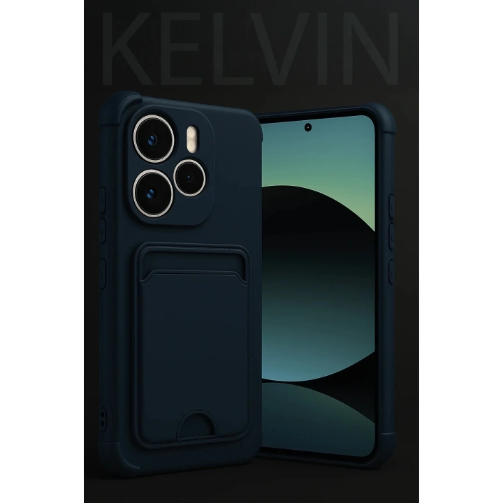 Mey İthalat®   Redmi Note 14 4G Kelvin Kartvizitli Silikon - Lila