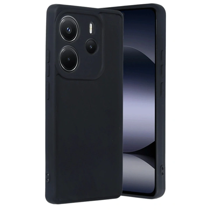 Mey İthalat®   Redmi Note 14 4G Kılıf Aras Deri Kapak - Siyah