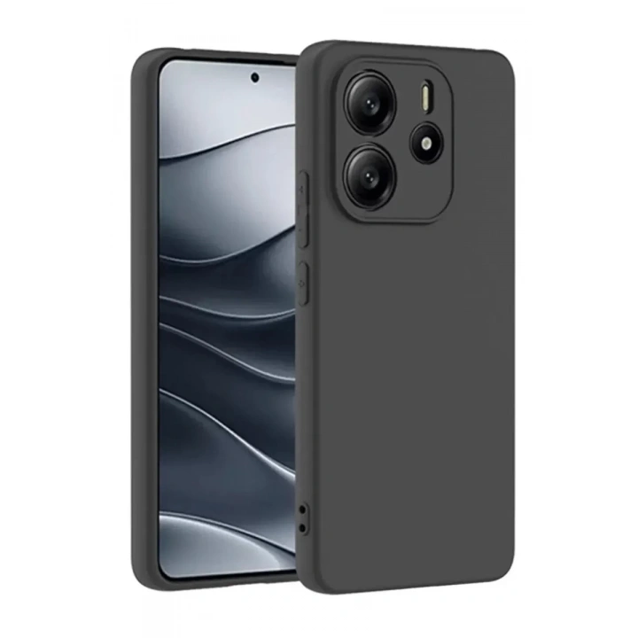 Mey İthalat®   Redmi Note 14 4G Kılıf First Silikon - Siyah