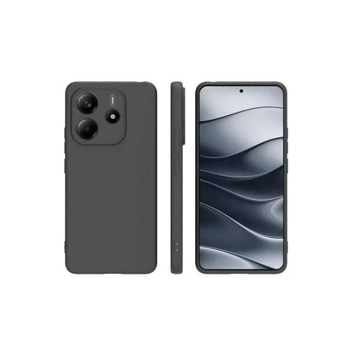 Mey İthalat®   Redmi Note 14 4G Kılıf First Silikon - Siyah