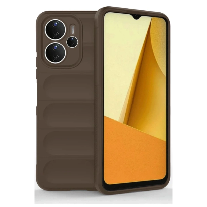 Mey İthalat®   Redmi Note 14 4G Kılıf Optimum Silikon - Kahverengi