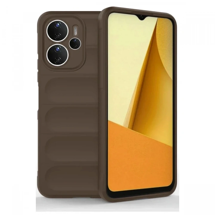 Mey İthalat®   Redmi Note 14 4G Kılıf Optimum Silikon - Kahverengi