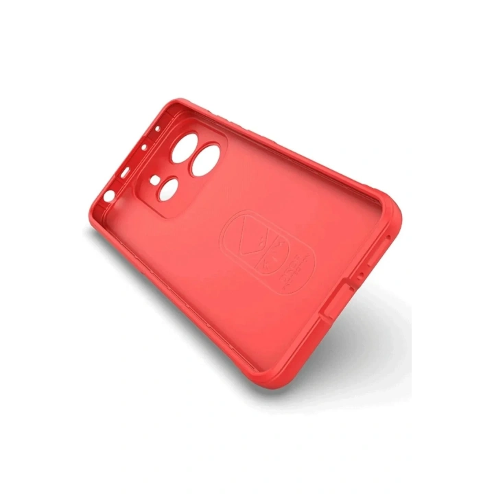Mey İthalat®   Redmi Note 14 4G Kılıf Optimum Silikon - Kırmızı