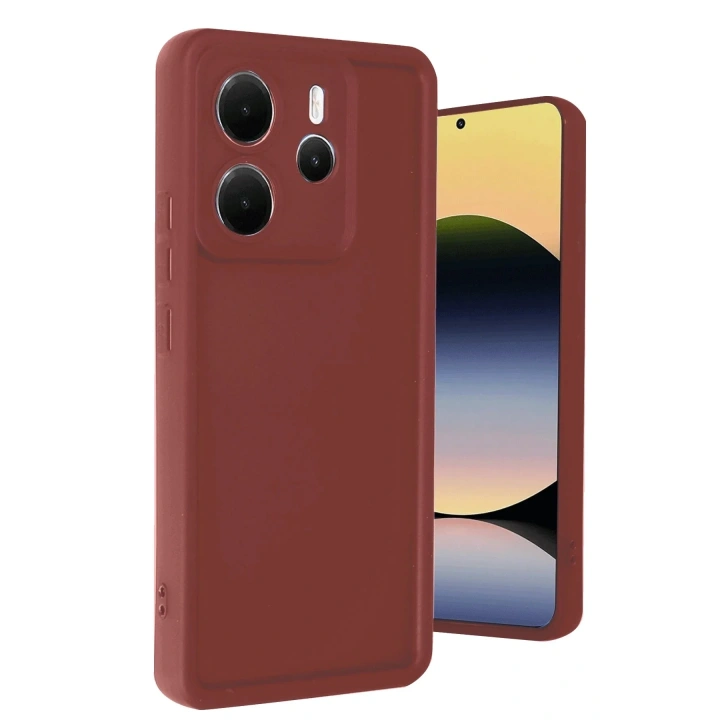 Mey İthalat®   Redmi Note 14 4G Kılıf Viera Silikon - Bordo