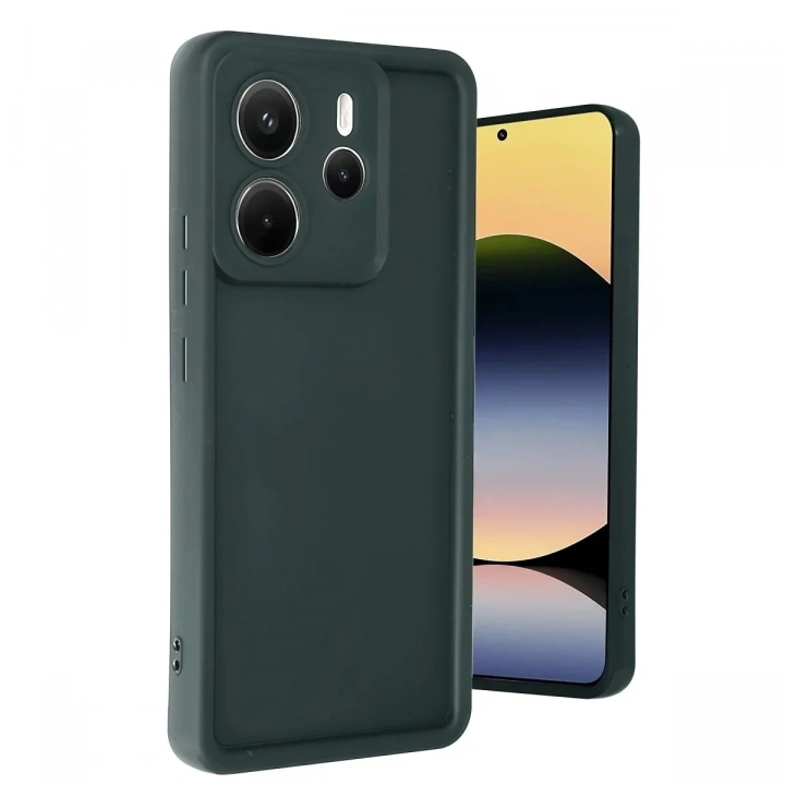Mey İthalat®   Redmi Note 14 4G Kılıf Viera Silikon - Koyu Yeşil