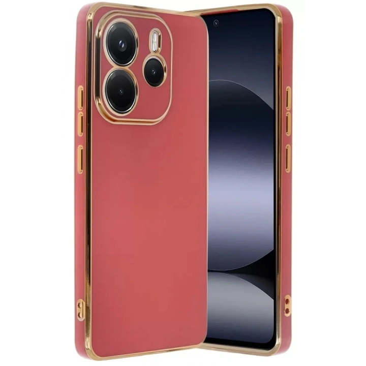 Mey İthalat®   Redmi Note 14 4G Kılıf Volet Silikon - Kırmızı