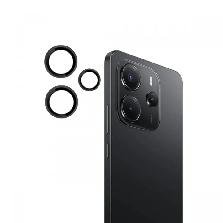 Mey İthalat®   Redmi Note 14 4G PVD Metal Kamera Lens - Siyah