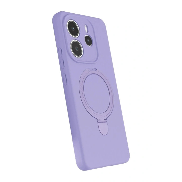 Mey İthalat®   Redmi Note 14 4G Regal Magsafe Standlı Kapak - Lila