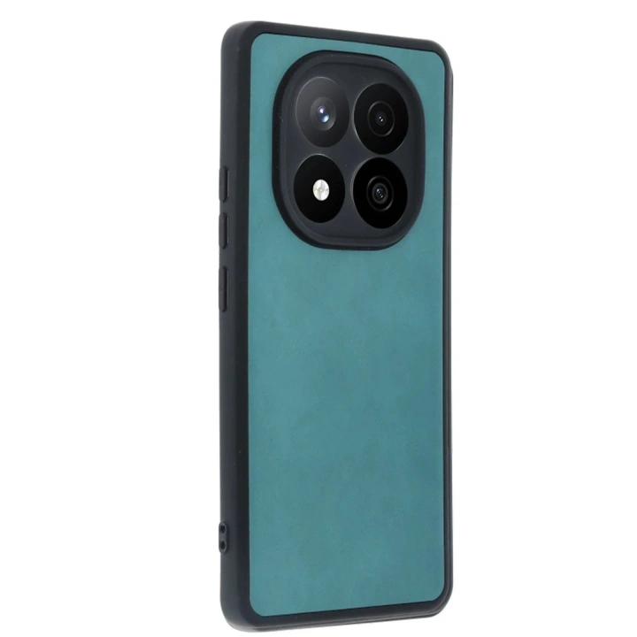 Mey İthalat®   Redmi Note 14 Pro 4G Kılıf Aras Deri Kapak - Açık Yeşil