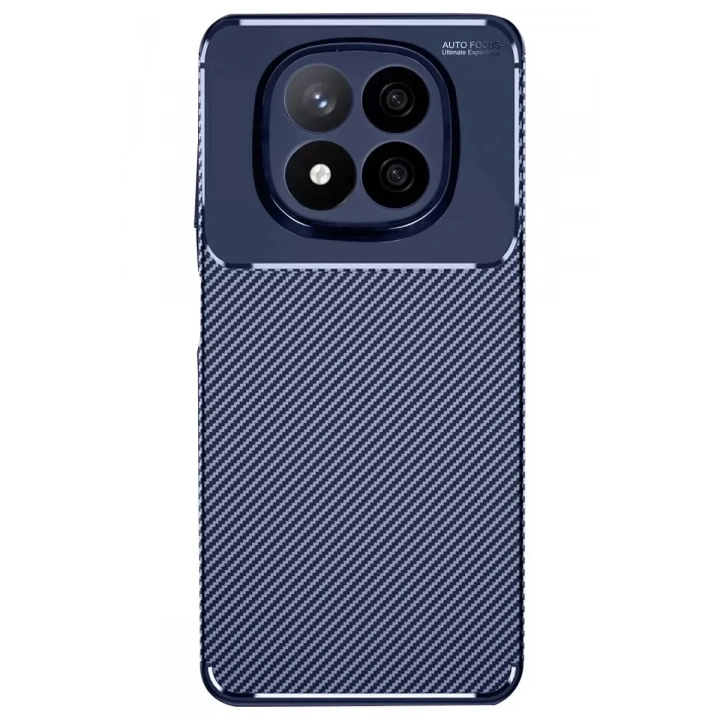 Mey İthalat®   Redmi Note 14 Pro 4G Kılıf Auto Focus Karbon Kapak - Lacivert