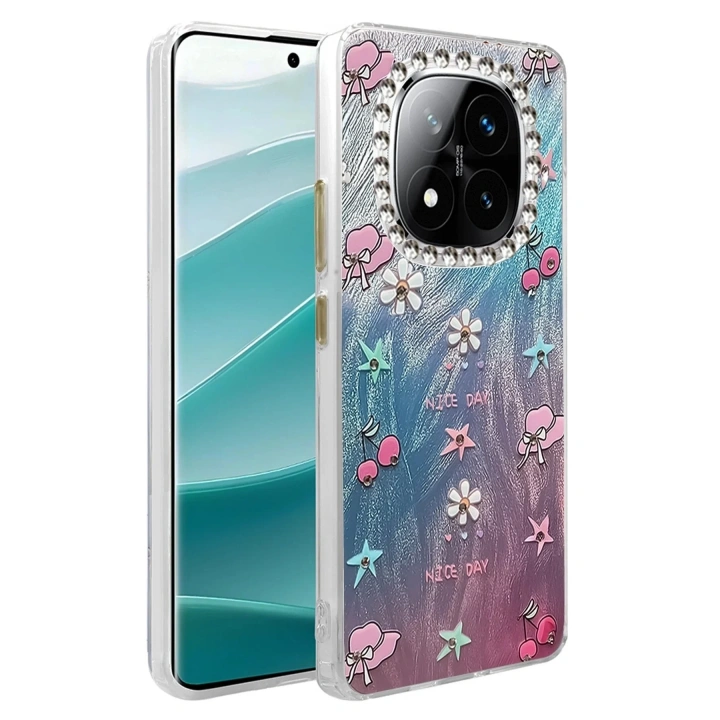 Mey İthalat®   Redmi Note 14 Pro 4G Kılıf Blade Aynalı Desenli Kapak - Desen 4