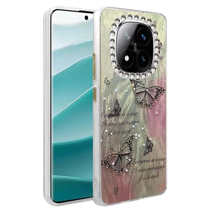 Mey İthalat®   Redmi Note 14 Pro 4G Kılıf Blade Aynalı Desenli Kapak - Desen 6