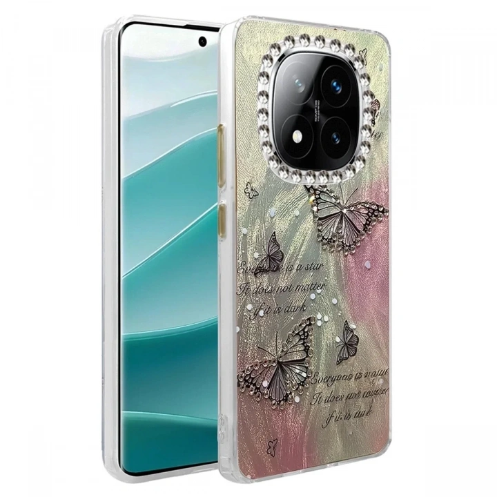 Mey İthalat®   Redmi Note 14 Pro 4G Kılıf Blade Aynalı Desenli Kapak - Desen 6