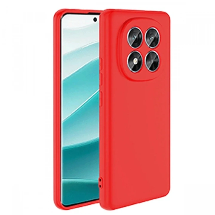 Mey İthalat®   Redmi Note 14 Pro 4G Kılıf First Silikon - Kırmızı
