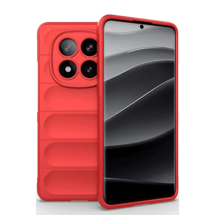 Mey İthalat®   Redmi Note 14 Pro 4G Kılıf Optimum Silikon - Kırmızı